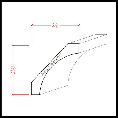 EWCR40 Cove Crown Moulding Trim