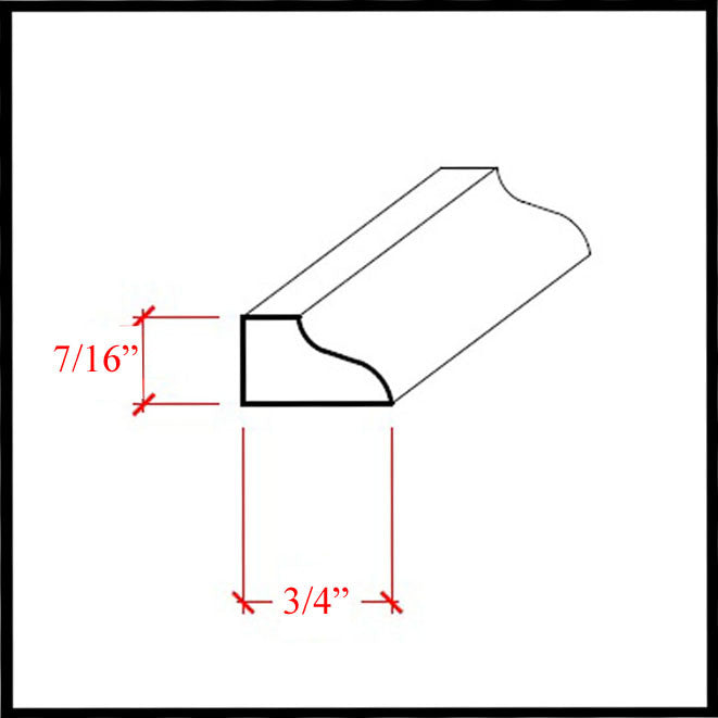 EWPM39 Ogee Panel Molding Trim