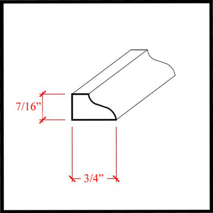 EWPM39 Ogee Panel Molding Trim