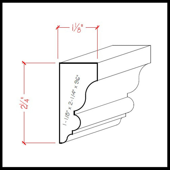 EWSC12 Solid Crown Moulding