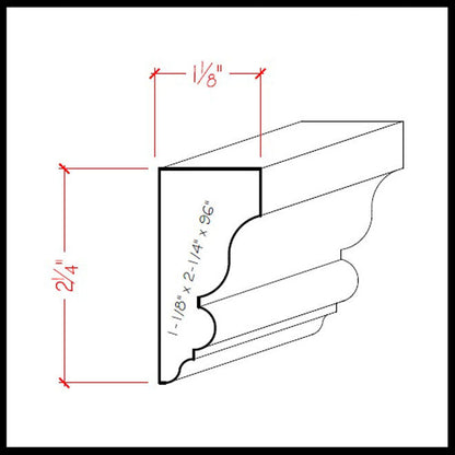 EWSC12 Solid Crown Moulding