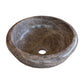 TCSC | Emperador Brown Natural Stone Marble Drop-in or Above Vanity Bathroom Vessel Sink