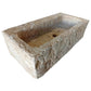 TCSC | Ephesus Light Travertine Rustic Old-world Look Wall-mount Outdoor Sink (W)18" (L)28" (H)8"