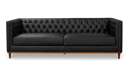 Fielder Sofa Black Leather