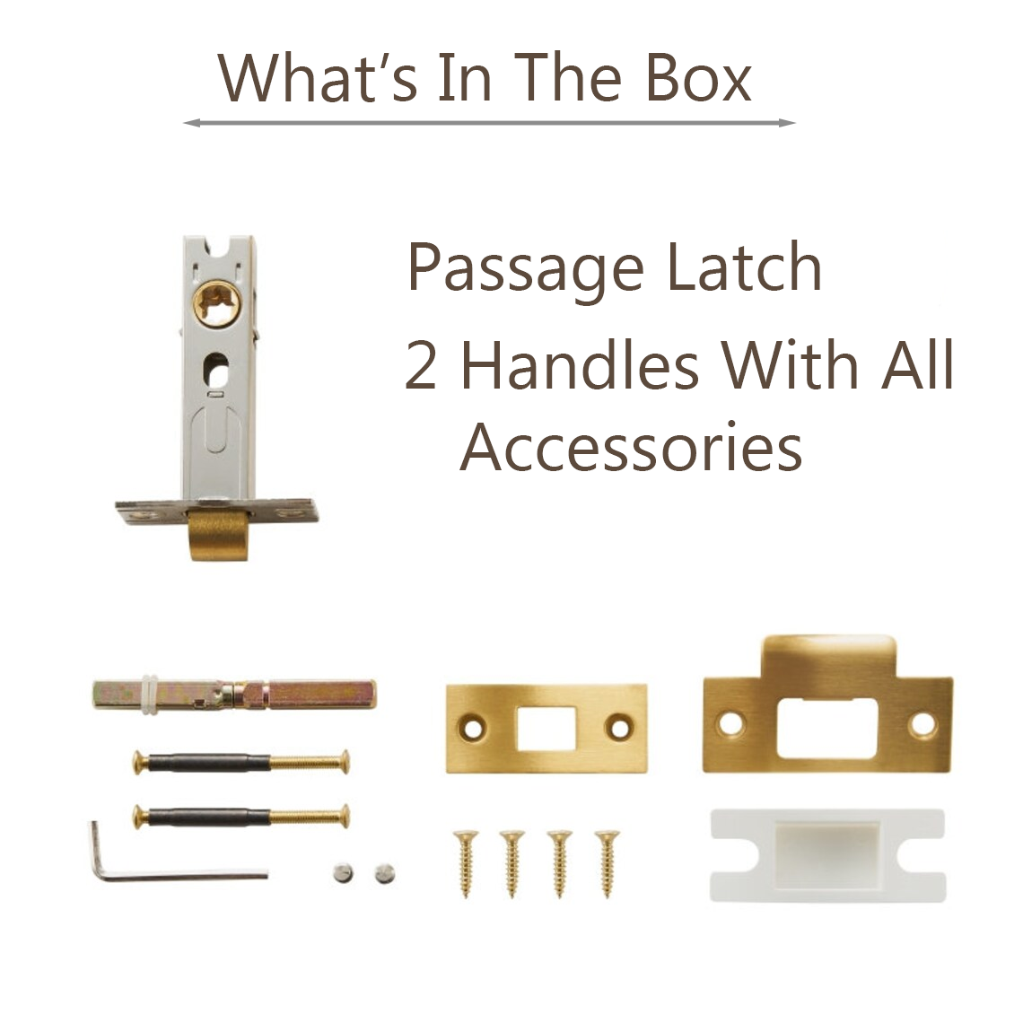 Passage Luxury Door Lever Handle Set