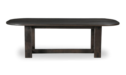 Glenn Oval Dining Table Dark Brown