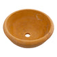 Golden Sienna Natural Stone Travertine Drop-in or Above Vanity Bathroom Vessel Sink