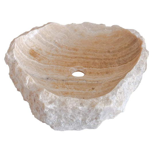 TCSC | Honey Onyx Translucent Rustic Natural Stone Above Vanity Bathroom Sink (Copy)