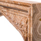 Honey Onyx Translucent Natural Stone French Villa Style Hand-carved Fireplace Surround (W)6" (L)57" (H)52"