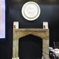 Honey Onyx Translucent Natural Stone French Villa Style Hand-carved Fireplace Surround (W)6" (L)57" (H)52"