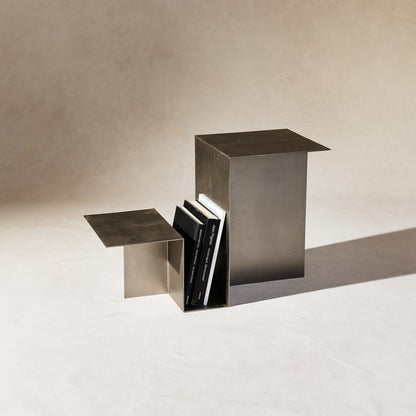 Valley Side Table - Stainless Steel