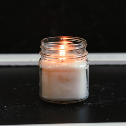 6.5 oz Clear Mason Jar Soy Candle - Fraser & Fir Needle