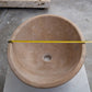 TCSC | Karina Walnut Travertine Natural Stone Oval Shape Above Vanity Bathroom Vessel Sink