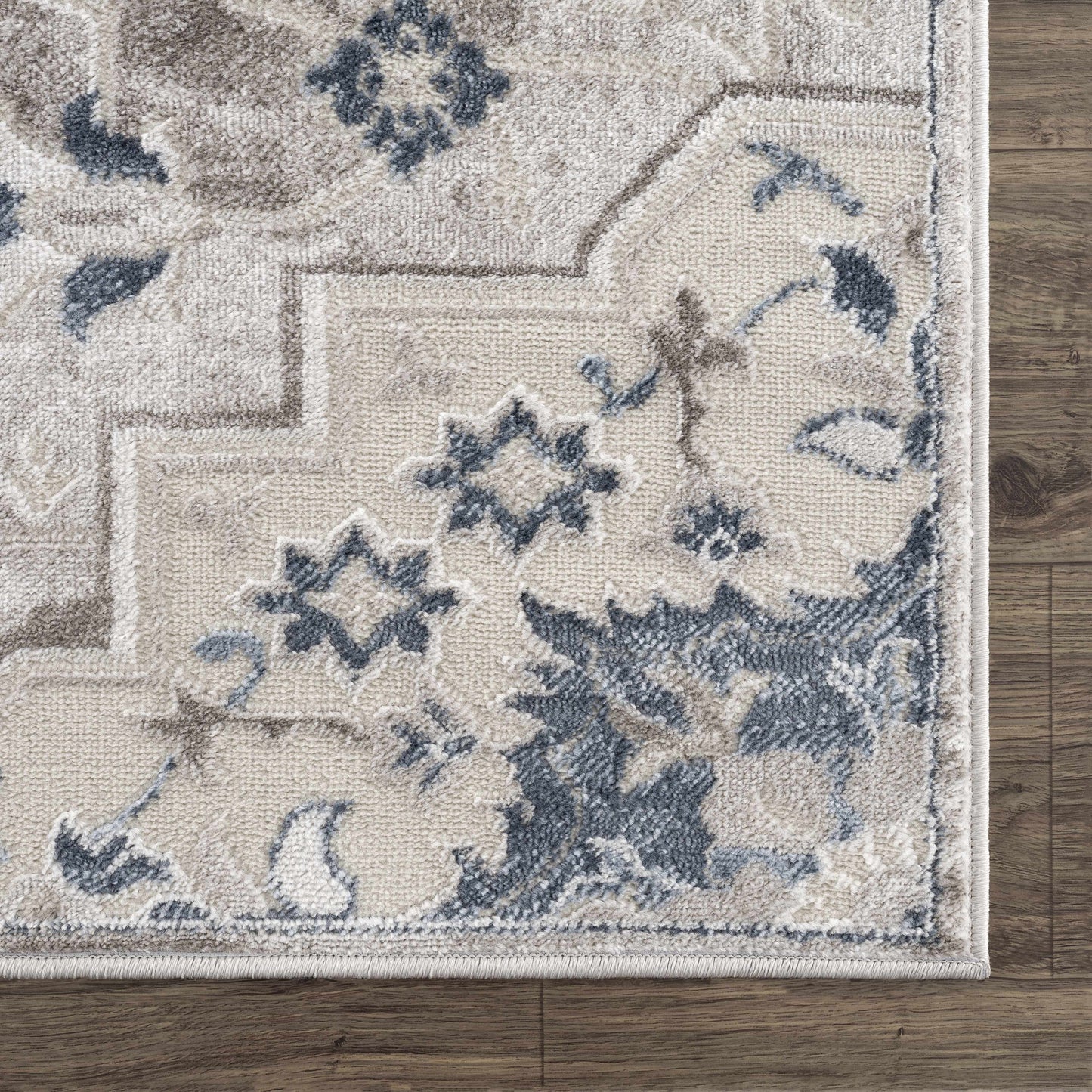 Calum Blue & Gray Area Rug.