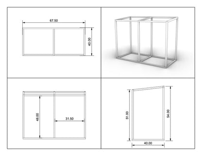 Knotty Cedar Trash Enclosure