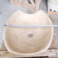 Light Travertine Natural Stone Special Shape Above Vanity Bathroom Sink Honed