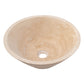 TCSC | Light Beige Travertine V-Shape Tapered Above Vanity Bathroom Sink (D)16" (H)6"