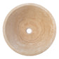 TCSC | Light Beige Travertine V-Shape Tapered Above Vanity Bathroom Sink (D)16" (H)6"