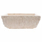 Troia Light Rustic Travertine Rectangular Above Vanity Bathroom Sink Hand Chiseled Exterior