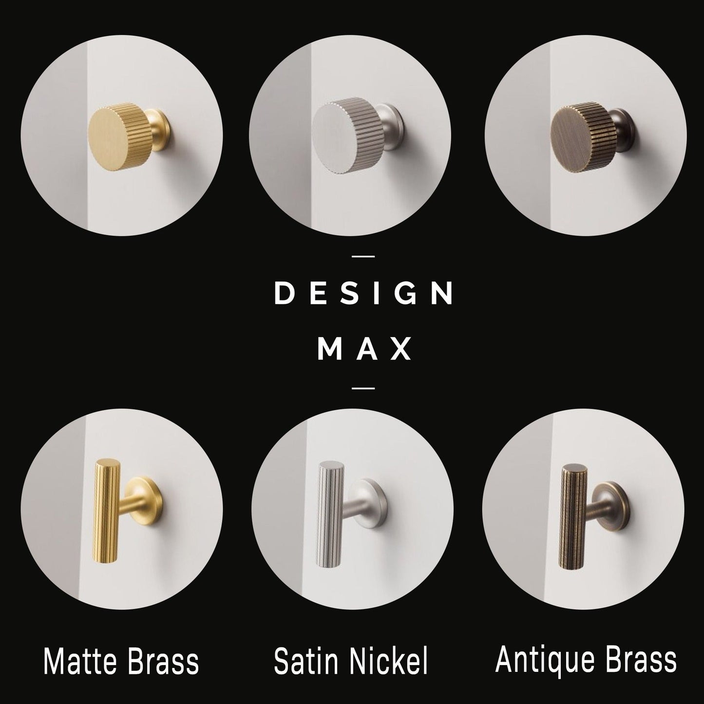 Modern Antique Brass Handles