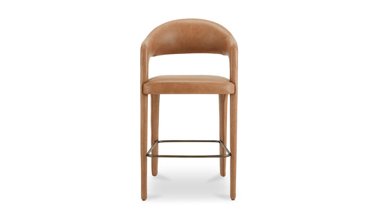 Martens Bar Stool Brown Leather