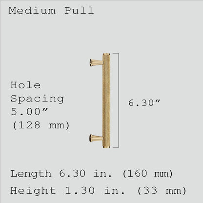 Knurled Knobs and Pulls with Backplates