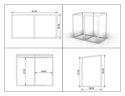 Knotty Cedar Trash Enclosure