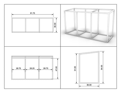 Knotty Cedar Trash Enclosure