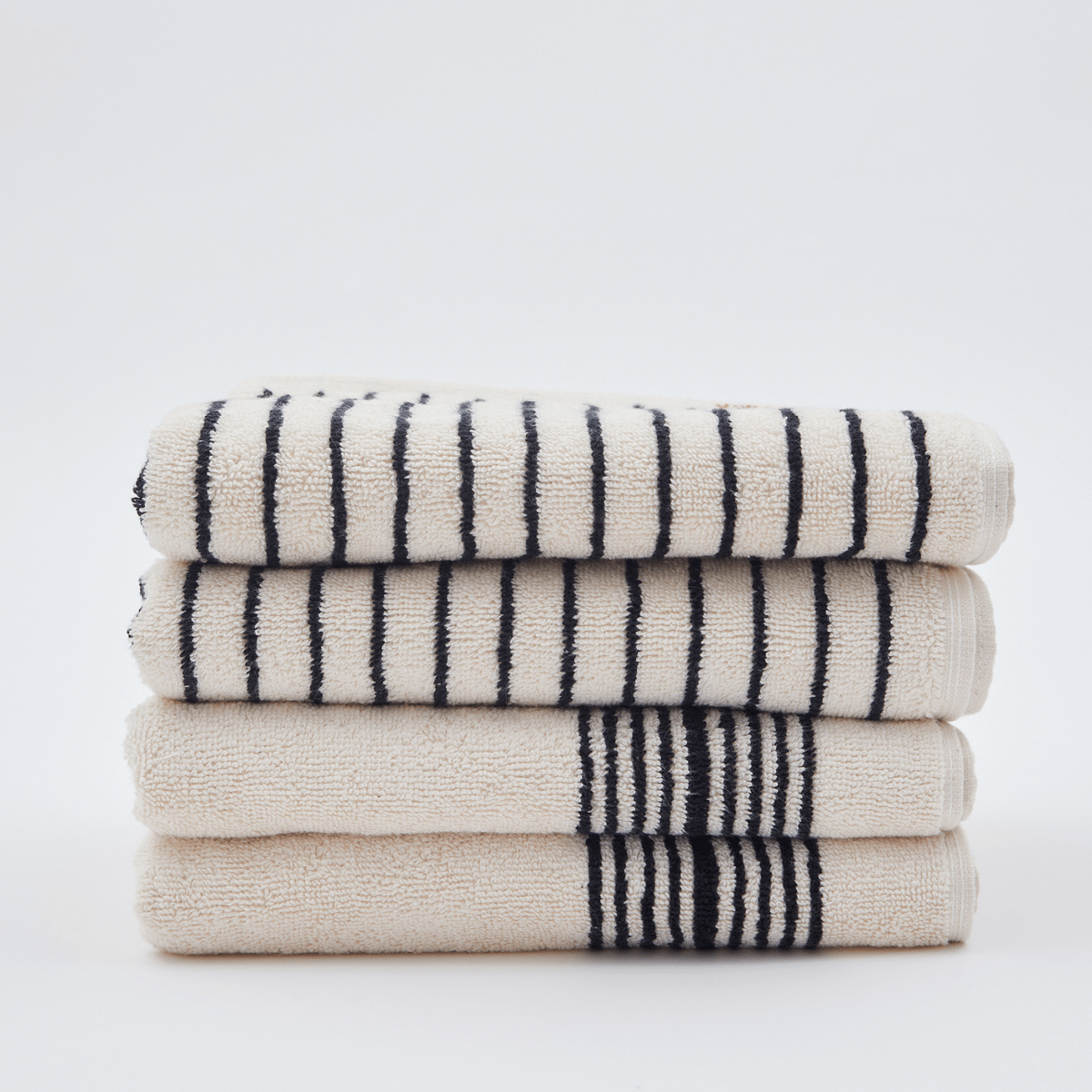 Melika Turkish Cotton Striped Terry Towel