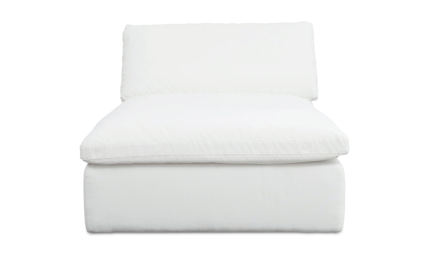 Miles Outdoor Chaise White