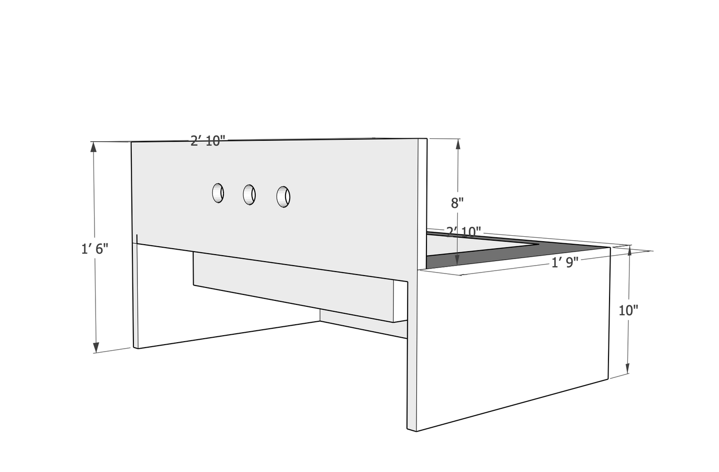 TCSC | Calacatta Viola Marble Rectangular Wall-mount Bathroom Sink with 8" Backsplash (W)21" (L)34" (H)10"