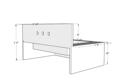 TCSC | Calacatta Viola Marble Rectangular Wall-mount Bathroom Sink with 8" Backsplash (W)21" (L)34" (H)10"