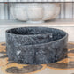 Natural Stone Black Marble Design Above Vanity Bathroom Sink Polished (D)16" (H)6"