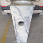 Natural Stone New York White Marble Stand-alone Pedestal Cone Shaped Bathroom Sink