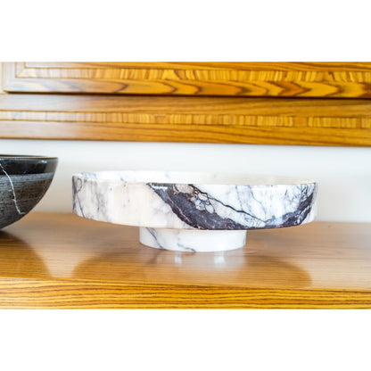 TCSC | New York Marble Natural Stone Round Above Vanity Bathroom Sink Polished (D)15.5" (H)4.5"