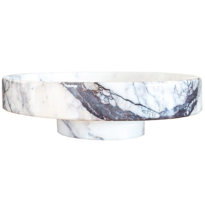 TCSC | New York Marble Natural Stone Round Above Vanity Bathroom Sink Polished (D)15.5" (H)4.5"