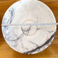 New York Marble Natural Stone Round Above Vanity Bathroom Sink Polished (D)15.5" (H)4.5"