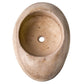 Noce Travertine Natural Stone Kayak Design Above Vanity Bathroom Vessel Sink (W)16" (L)23" (H)6"