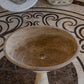 Noce Brown Travertine Natural Stone Oval Above Vanity Bathroom Sink (W)16" (L)21" (H)6"