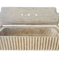 Oasis Beige Travertine Wall-mount Bathroom Vanity Sink Fluted (W)16" (L)36" (H)6"