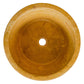 TCSC | Oasis Gold Travertine Natural Stone Above Vanity Tapered Bathroom Sink Honed (D)16" (H)6"