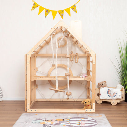 Wooden Climbing Playhouse