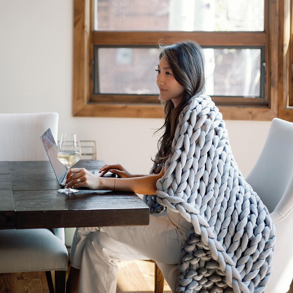 Knit Weighted Blanket by Nuzzie