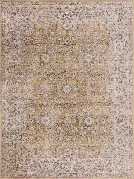 Atira Brown Checkered Area Rug