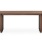 Round Off Small Dining Table Walnut Brown