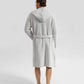 Ribbed Hooded Robe