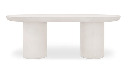 Rocca Oval Dining Table Cream