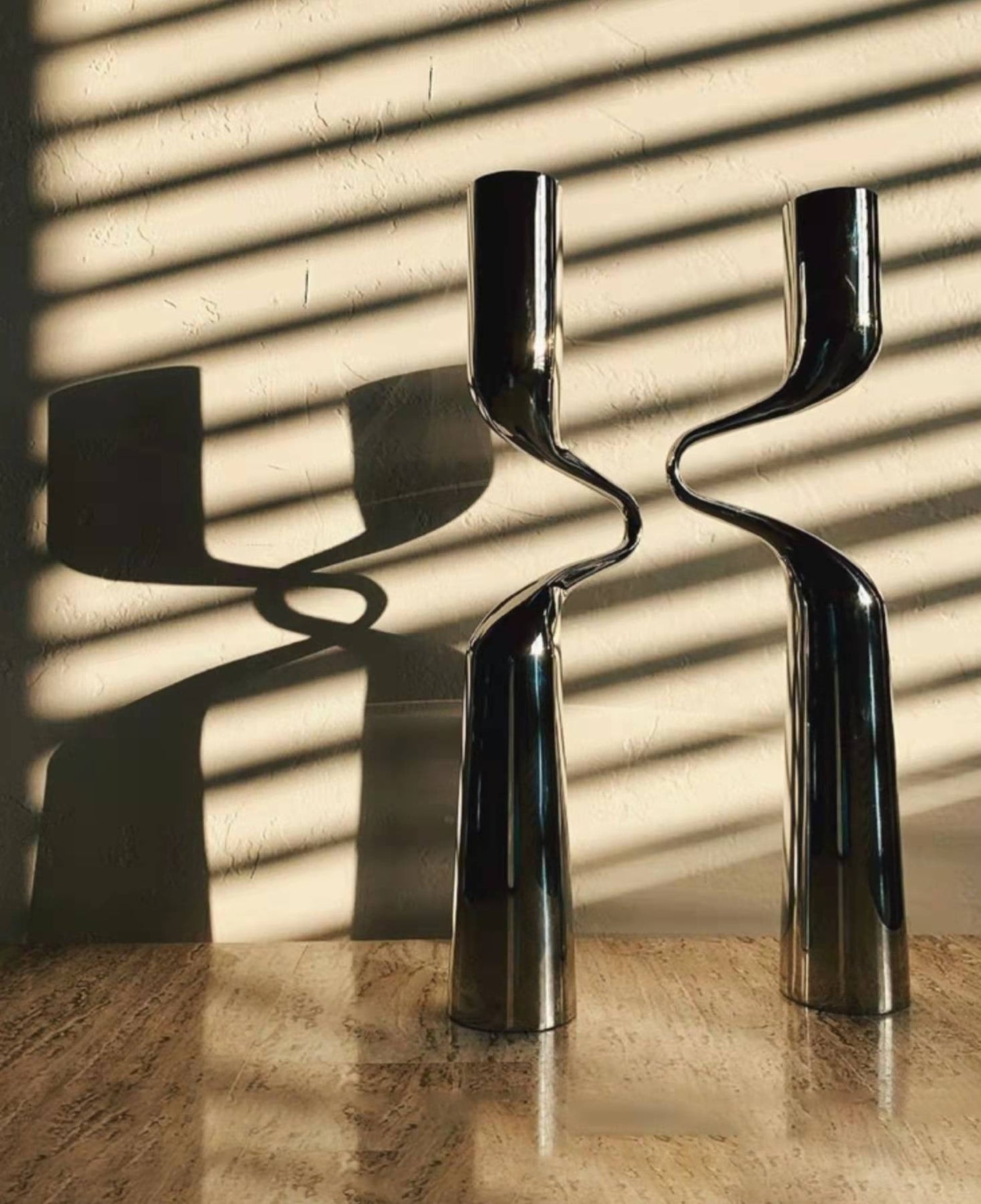 Stainless Steel H-Shaped Candle Holder