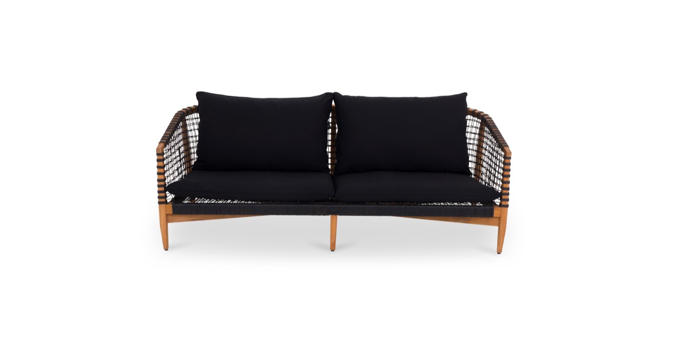 KUNA BLACK OUTDOOR SOFA