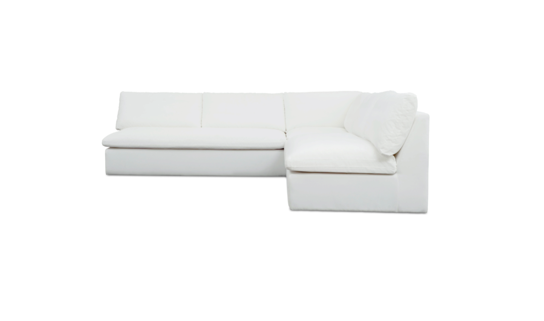 Miles Outdoor Modular 3 Piece White